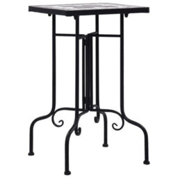 Walplus Mosaic Side Table Black And White Ceramic - thumbnail 3