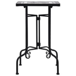 Walplus Mosaic Side Table Black And White Ceramic - thumbnail 2