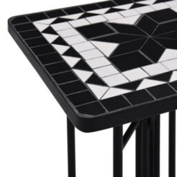 Walplus Mosaic Side Table Black And White Ceramic - thumbnail 5