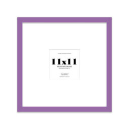 "11X11"" Purple Picture Frame - 11X11"" Square Frame With 7X7"" Mount For 11X11""/7X7"" Pictures Moderrn Style Thin Edge, 1 Pack" - thumbnail 1