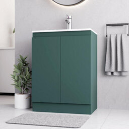 Belofay 600mm Bathroom Vanity Unit With Basin, White Ceramic Bathroom Sink With Trap And Waste, No Tap Included(Denvor Green) - thumbnail 7