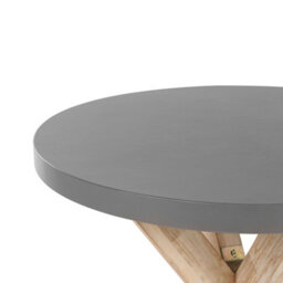 Beliani Garden Dining Set With Stools 4 Seater Olbia/taranto Concrete Grey - thumbnail 5