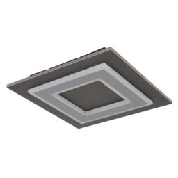 Luminosa Lighting Luminosa Jayden 32Cm Integrated Led Semi Flush Ceiling Light Anthracite Brushed Led 3000K - thumbnail 2