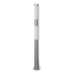 GoodHome Callisto Contemporary Stainless Steel Mains-Powered 1 Lamp Integrated Led Outdoor Post Light (H)1000mm - thumbnail 2