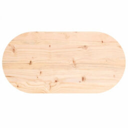 Berkfield Table Top 80X40X2.5 Cm Solid Wood Pine Oval - thumbnail 4