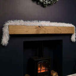 Samuel Alexander 2M X 10Cm Festive Tinsel Garland Christmas Tree Decoration Iridescent White - thumbnail 9