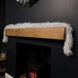 Samuel Alexander 2M X 10Cm Festive Tinsel Garland Christmas Tree Decoration Iridescent White - thumbnail 4