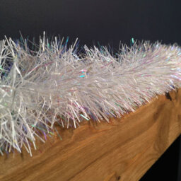 Samuel Alexander 2M X 10Cm Festive Tinsel Garland Christmas Tree Decoration Iridescent White - thumbnail 5