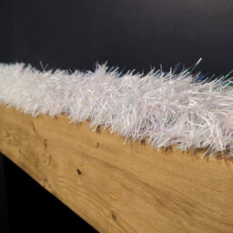 Samuel Alexander 2M X 10Cm Festive Tinsel Garland Christmas Tree Decoration Iridescent White - thumbnail 6