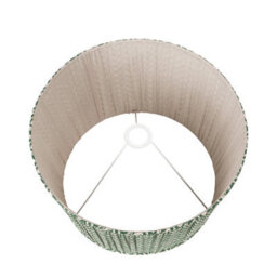 Pacific Lifestyle 45Cm Forest Green Chevron Pleat Table Lampshade - thumbnail 4