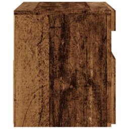 Berkfield Modern Tv Cabinet With Led Lights Old Wood 60X35X40 Cm Engineered Wood - thumbnail 9