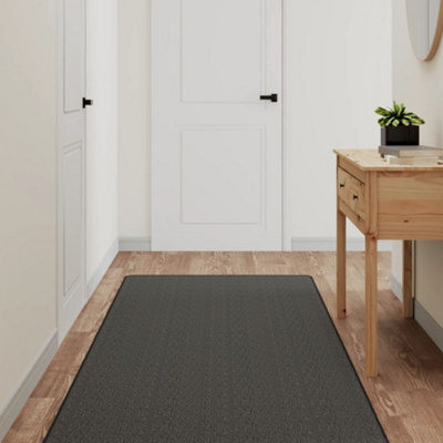 Berkfield Carpet Runner Sisal Look Anthracite 80X300 Cm - image 1