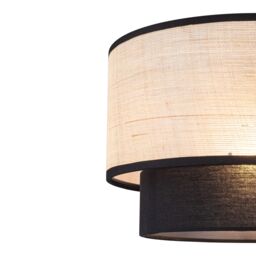 GoodHome Kinglet Natural & Black Round Lamp Shade (D)30Cm - thumbnail 5