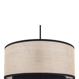 GoodHome Kinglet Natural & Black Round Lamp Shade (D)30Cm - thumbnail 6