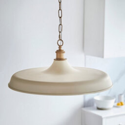 Luminosa Lighting Luminosa Afragola Dome Pendant Ceiling Light Matt Warm White, Satin Gold Paint - thumbnail 5