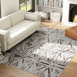 Wyld Haus Fisuk 290 X 200Cm Chenille Brown Triangle Pattern Non-Slip Washable Rug - thumbnail 3