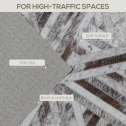 Wyld Haus Fisuk 290 X 200Cm Chenille Brown Triangle Pattern Non-Slip Washable Rug - thumbnail 5