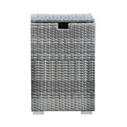 Teamson Home Gas Bottle Tank Rattan Cover Storage, For Up To 9Kg, Gas Fire Pit & Bbq Accessories, Garden Furniture, Grey - thumbnail 6