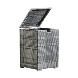 Teamson Home Gas Bottle Tank Rattan Cover Storage, For Up To 9Kg, Gas Fire Pit & Bbq Accessories, Garden Furniture, Grey - thumbnail 7