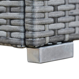 Teamson Home Gas Bottle Tank Rattan Cover Storage, For Up To 9Kg, Gas Fire Pit & Bbq Accessories, Garden Furniture, Grey - thumbnail 8