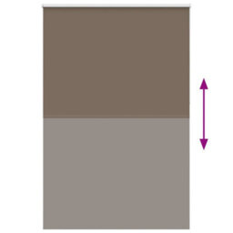 Berkfield Durable Roller Blind Blackout Coffee 155X230 Cm Fabric Width 151.6 Cm Polyester - thumbnail 4