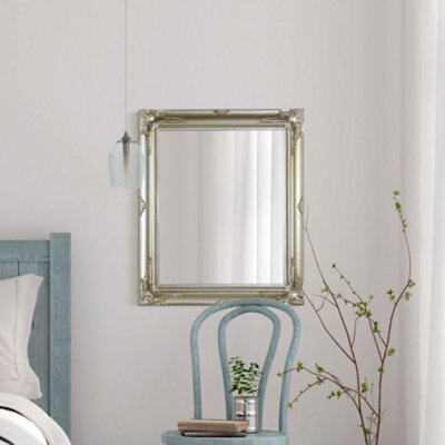 Mirroroutlet Hamilton Vintage Silver Antique Design Small Mirror 76 X 66Cm - image 1