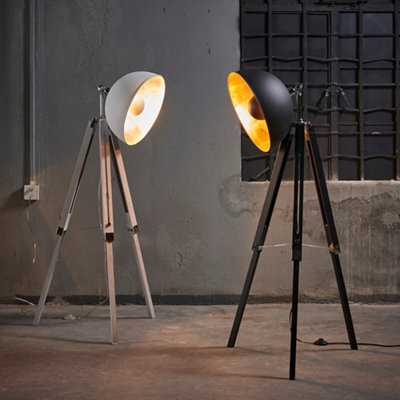 Teamson Home Fascino Tripod Floor Lamp With Foot Switch, White - 78.5 X 78.5 X 160 (Cm) - image 1