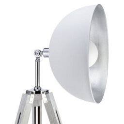 Teamson Home Fascino Tripod Floor Lamp With Foot Switch, White - 78.5 X 78.5 X 160 (Cm) - thumbnail 5