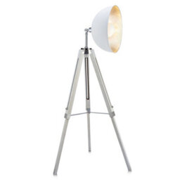 Teamson Home Fascino Tripod Floor Lamp With Foot Switch, White - 78.5 X 78.5 X 160 (Cm) - thumbnail 2
