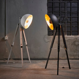 Teamson Home Fascino Tripod Floor Lamp With Foot Switch, White - 78.5 X 78.5 X 160 (Cm) - thumbnail 1