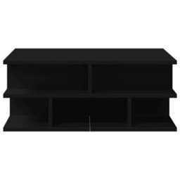 Berkfield Coffee Table Black 70X70X29 Cm Engineered Wood - thumbnail 5