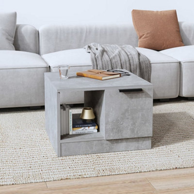 Berkfield Coffee Table Concrete Grey 50X50X36 Cm Engineered Wood - image 1