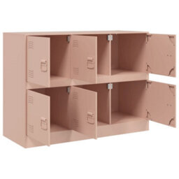 Vidaxl Sideboard Pink 99X39X73 Cm Steel - thumbnail 7
