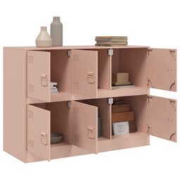 Vidaxl Sideboard Pink 99X39X73 Cm Steel - thumbnail 5