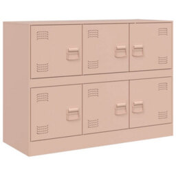 Vidaxl Sideboard Pink 99X39X73 Cm Steel - thumbnail 2