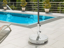 Beliani Parasol Base Cerzeto Grey Round 30 Kg - thumbnail 2