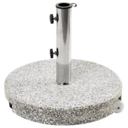 Beliani Parasol Base Cerzeto Grey Round 30 Kg - thumbnail 1