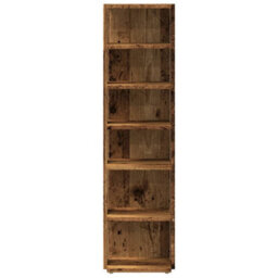 Berkfield Shoe Cabinet Old Wood 28X27X102 Cm Engineered Wood - thumbnail 4