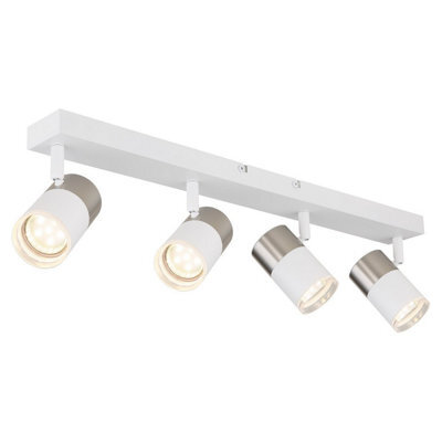 Luminosa Lighting Luminosa Brisbon Ceiling Spotlight Bar White Matt 4X Gu10 - image 1