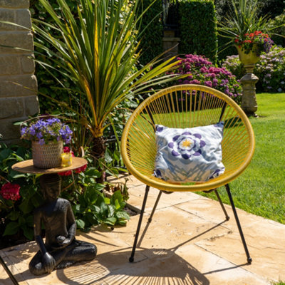 Candlelight 86.5Cm Yellow Steel Powder Coated Chair - image 1