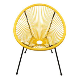 Candlelight 86.5Cm Yellow Steel Powder Coated Chair - thumbnail 4