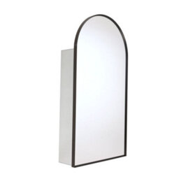 Homestylestore 400 X 750mm Wall Mounted Arched Mirrored Door Bathroom Cabinet - thumbnail 1