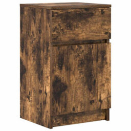 Berkfield Bedside Cabinets 2 Pcs Smoked Oak 39X35X65 Cm Engineered Wood - thumbnail 5