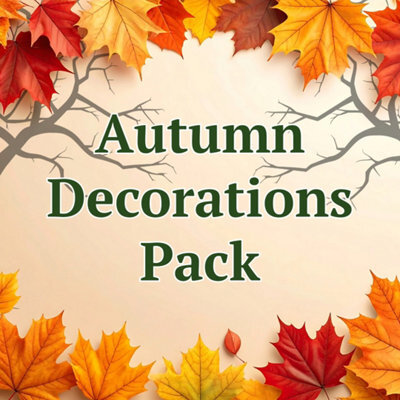Best Artificial Autumn Halloween Fall Harvest Decorations Bundle Pack Pumpkin Garland Lights - image 1