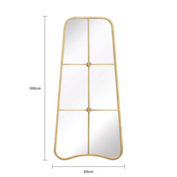 Charles Bentley Copenhagen Mirror In Gold Weather Resistant - thumbnail 5
