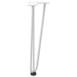 Berkfield Hairpin Legs For Coffee Table 4 Pcs White 42 Cm Solid Steel - thumbnail 6