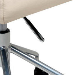 Beliani Desk Chair Candor Faux Leather Off-White - thumbnail 9