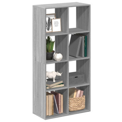 Vidaxl Room Divider Bookcase Grey Sonoma 69.5X29X137.5 Cm Engineered Wood - image 1