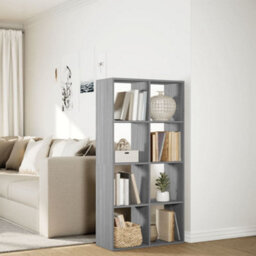 Vidaxl Room Divider Bookcase Grey Sonoma 69.5X29X137.5 Cm Engineered Wood - thumbnail 4