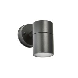 Zinc Odin Fixed Matt Black Mains-Powered Led Outdoor Down Wall Light (Dia)6Cm - thumbnail 2